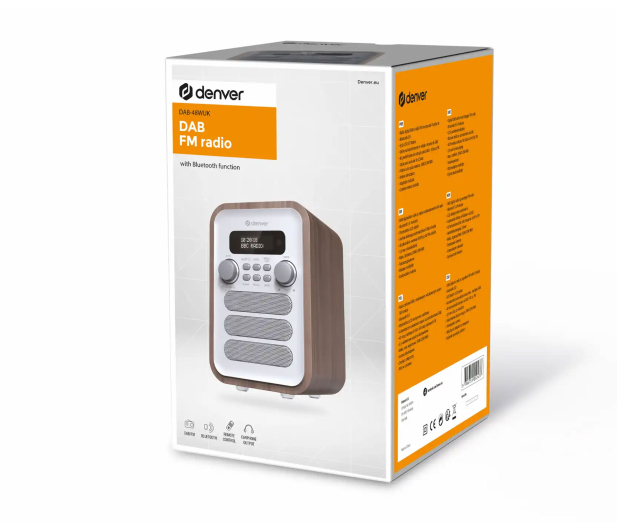 Denver Radio retro DAB+/FM Denver DAB-48 drewno+biały front - 1535078 - zdjęcie 7